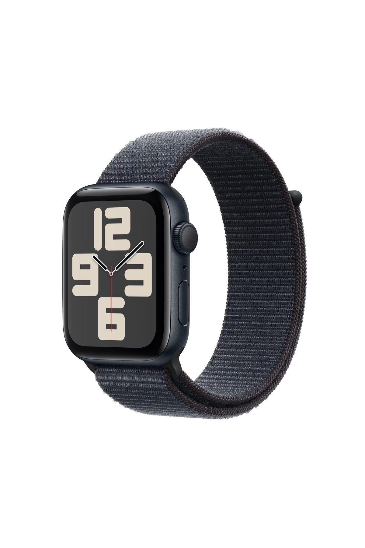 AppleWatch SE 40 mm Gece Yarısı Alüminyum Kasa + Mürekkep Moru Spor Loop