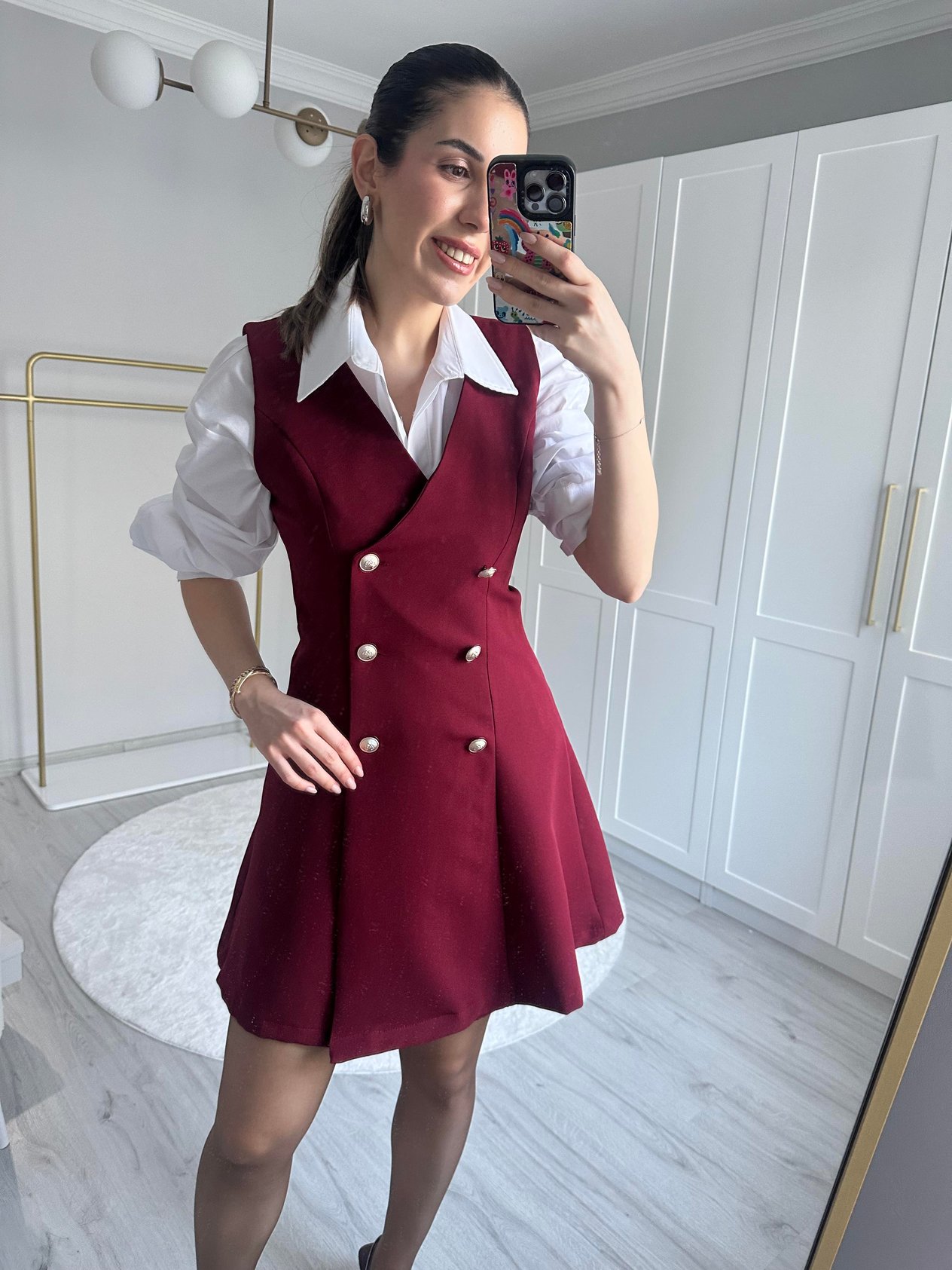 OVERSIZE PREMIUM BEYAZ GOMLEK