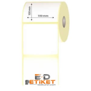 100mm x 100mm Kuşe Etiket