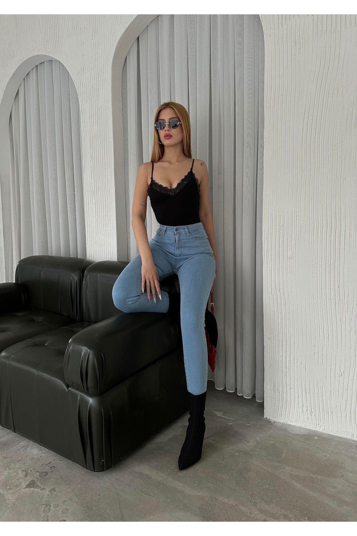 Skinny Jean Kadın Dar Paça Jean