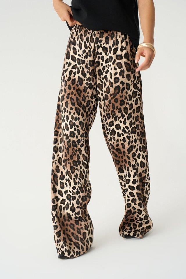 Lastikli Pantolon - Leopar