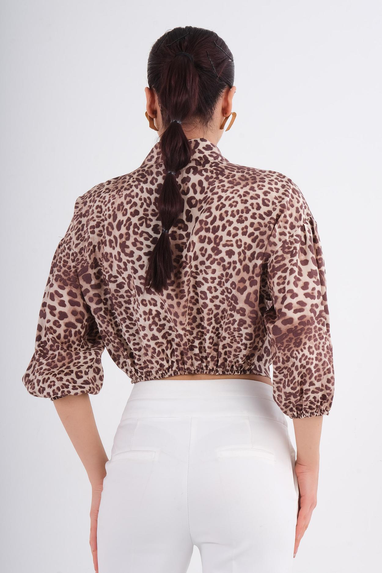 Favori Günlük Giyim Bluz Leopar