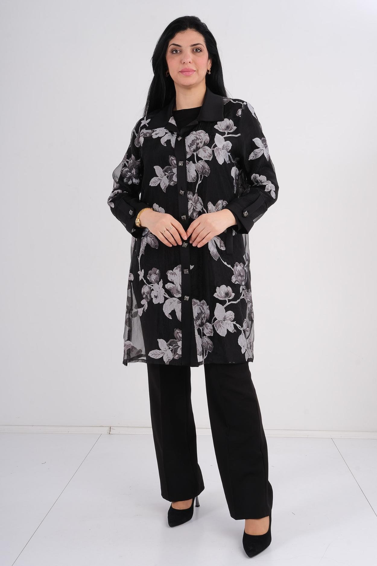 Gilda Günlük Giyim Mont Siyah