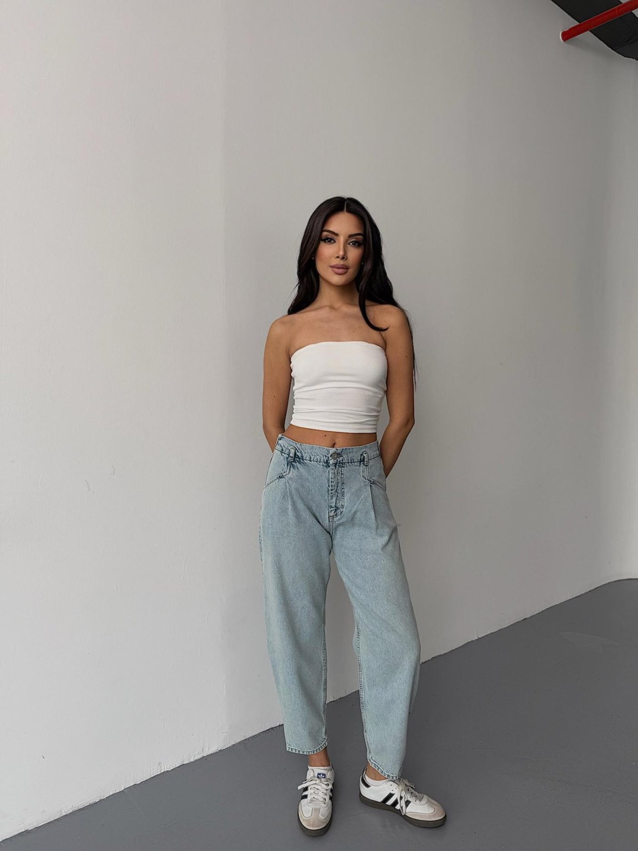 Günlük Giyim Denim Pantolon Mavi