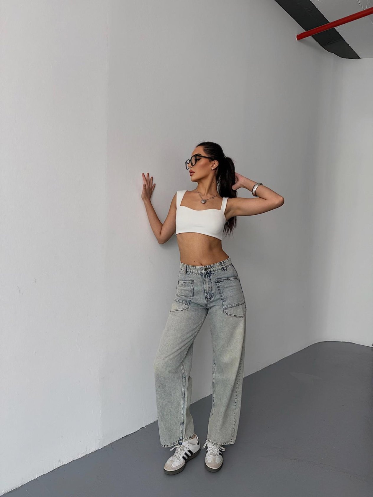 Günlük Giyim Denim Pantolon Mavi
