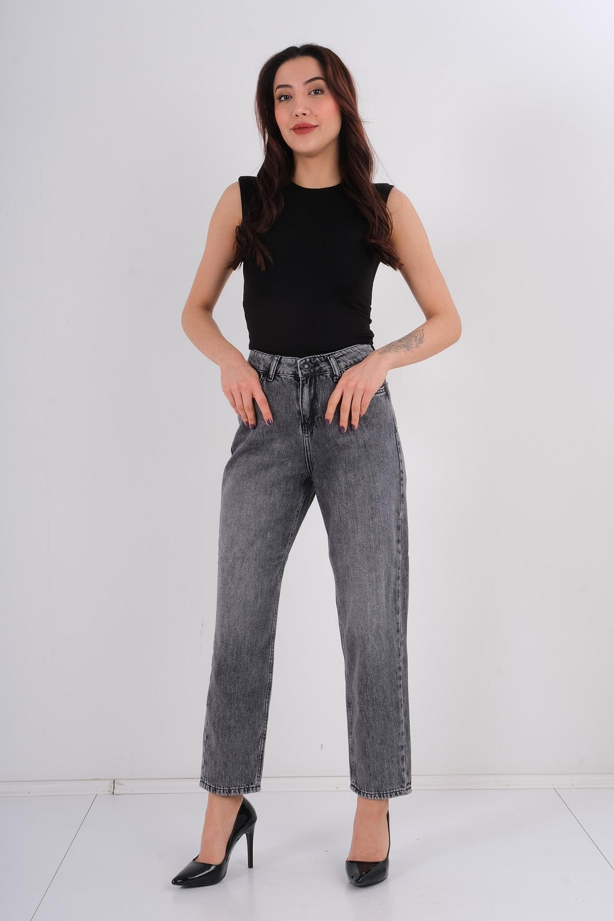 Hit Me Up Günlük Giyim Denim Pantolon Siyah