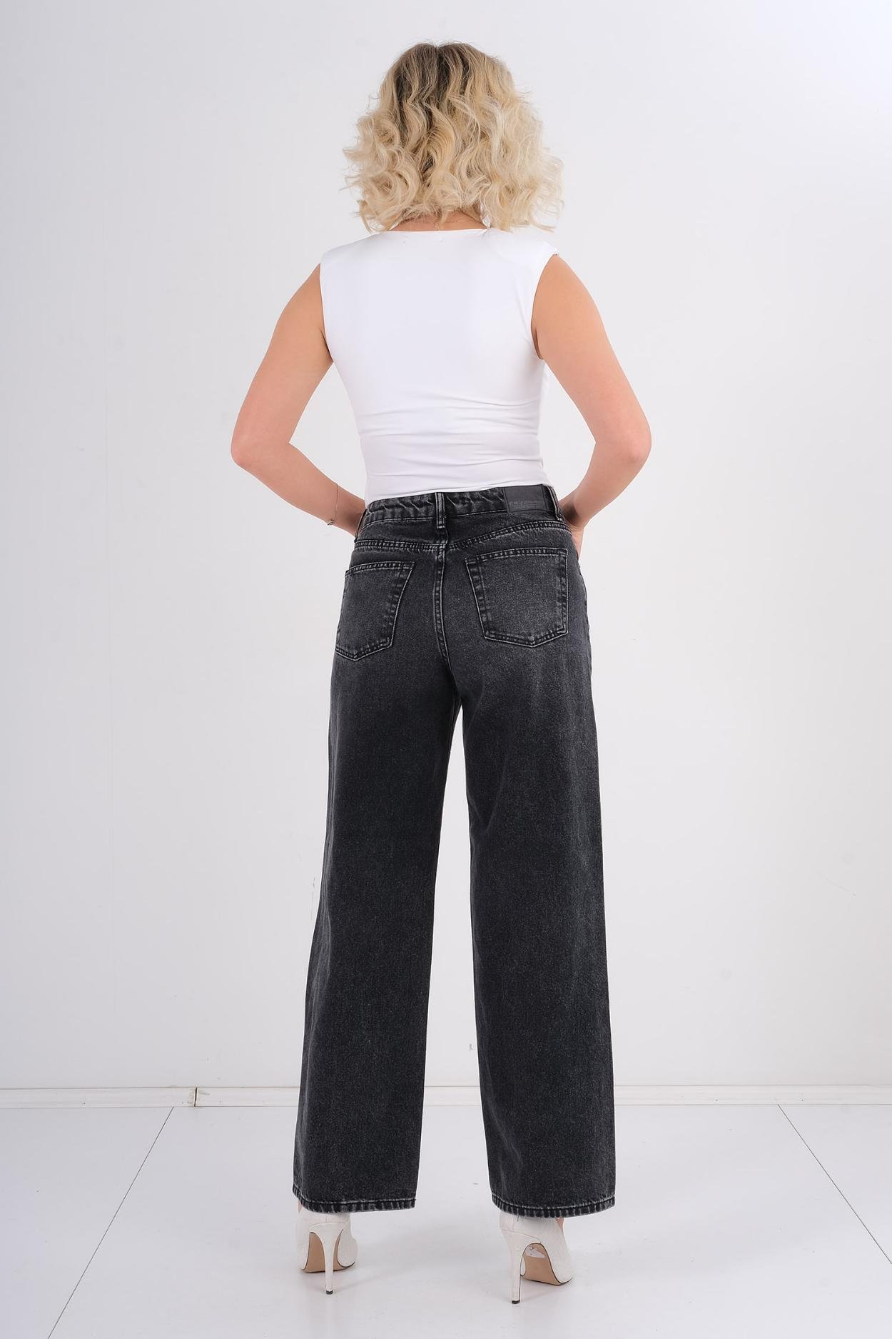 Hit Me Up Günlük Giyim Denim Pantolon Siyah
