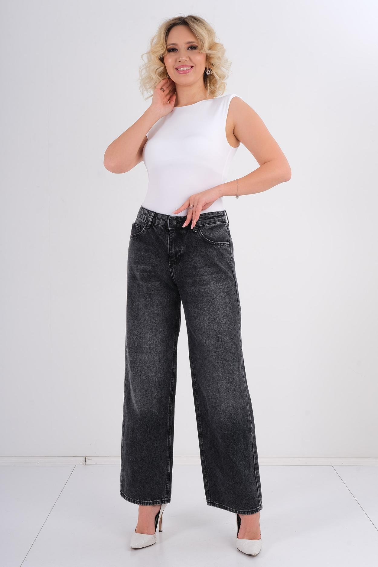 Hit Me Up Günlük Giyim Denim Pantolon Siyah