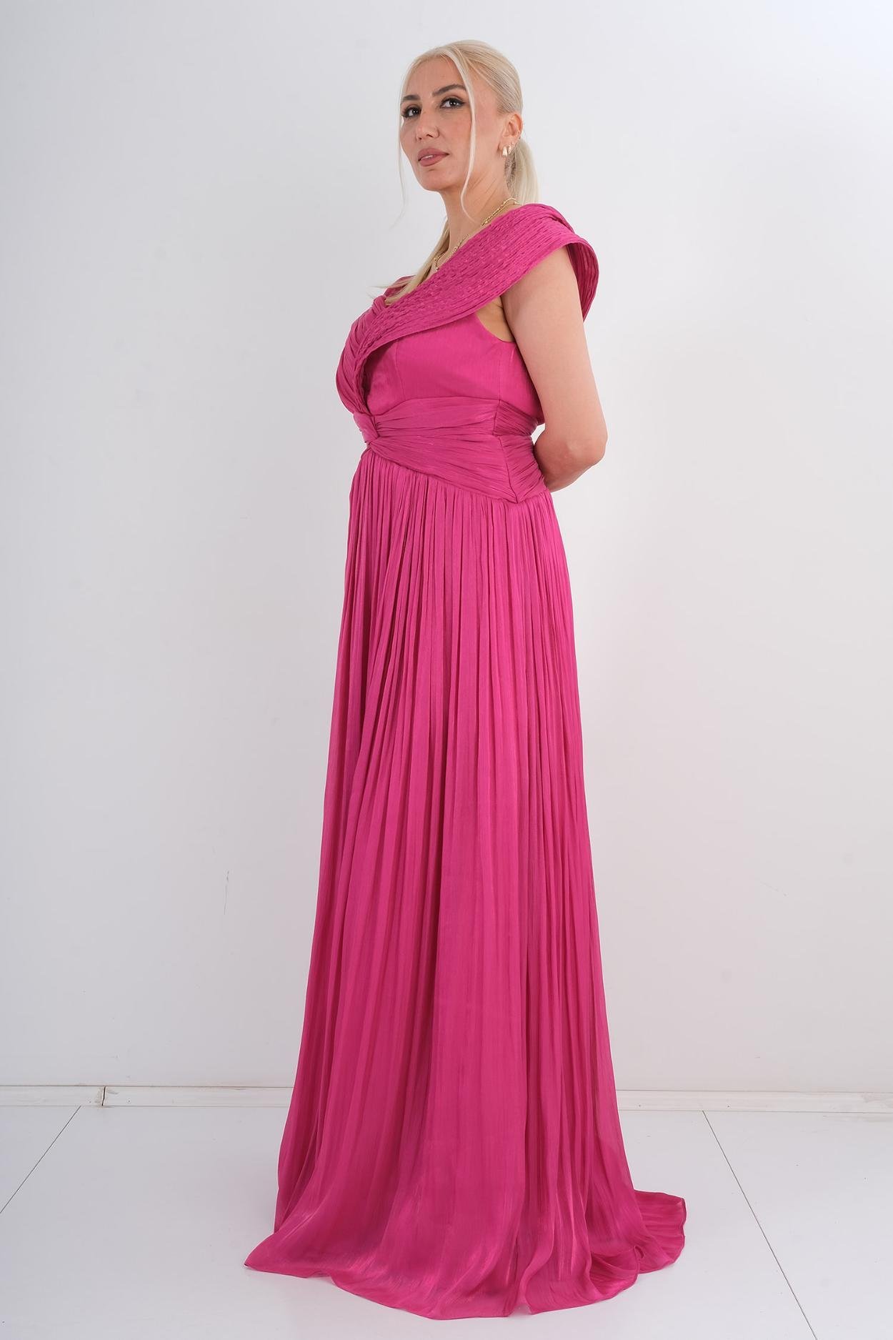 Jeglide Abiye Abiye Elbise Pembe