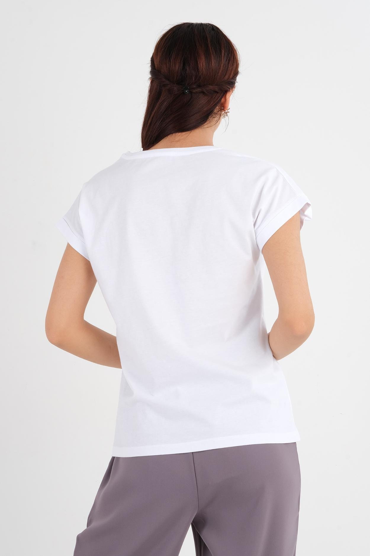 Joggy Günlük Giyim T-shirt Beyaz