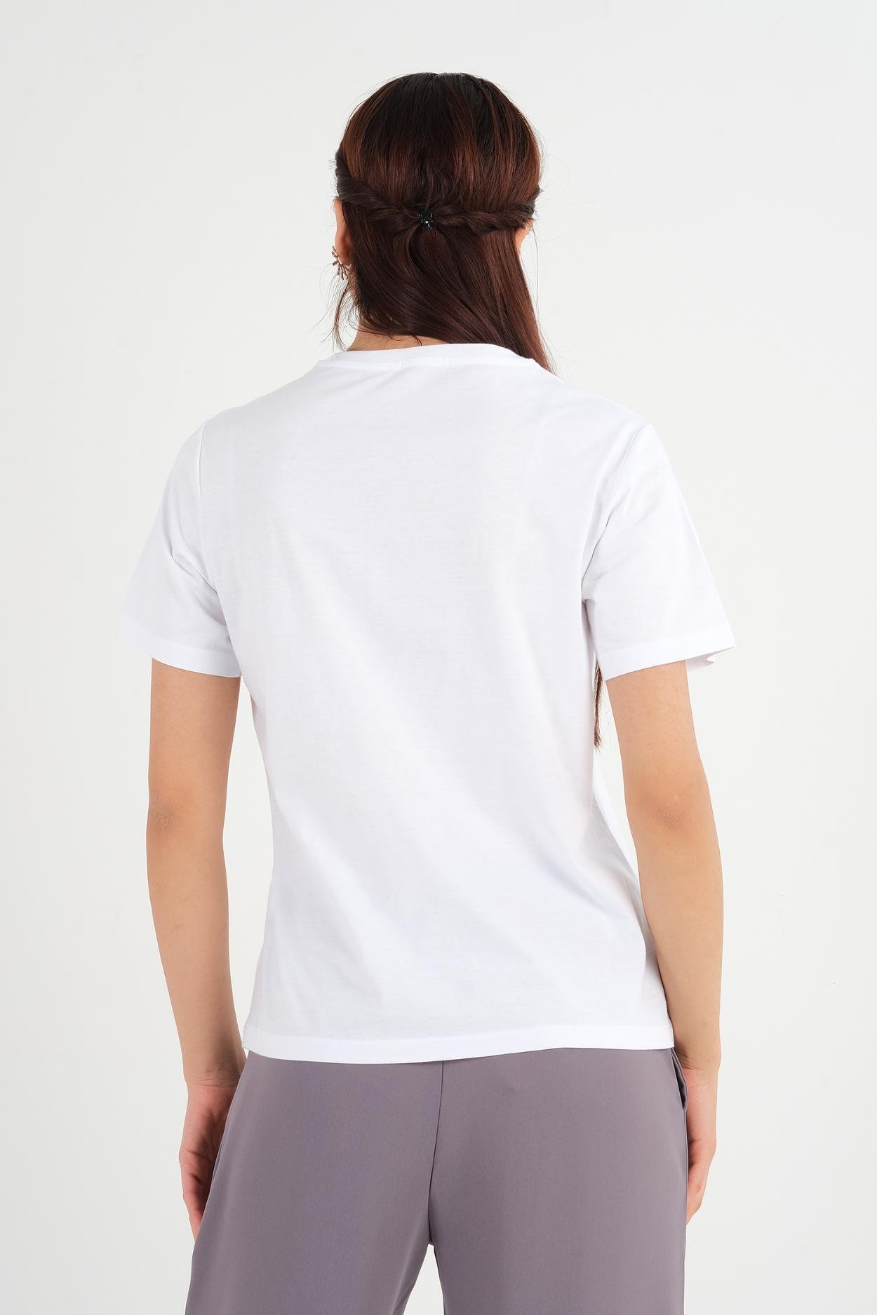 Joggy Günlük Giyim T-shirt Beyaz