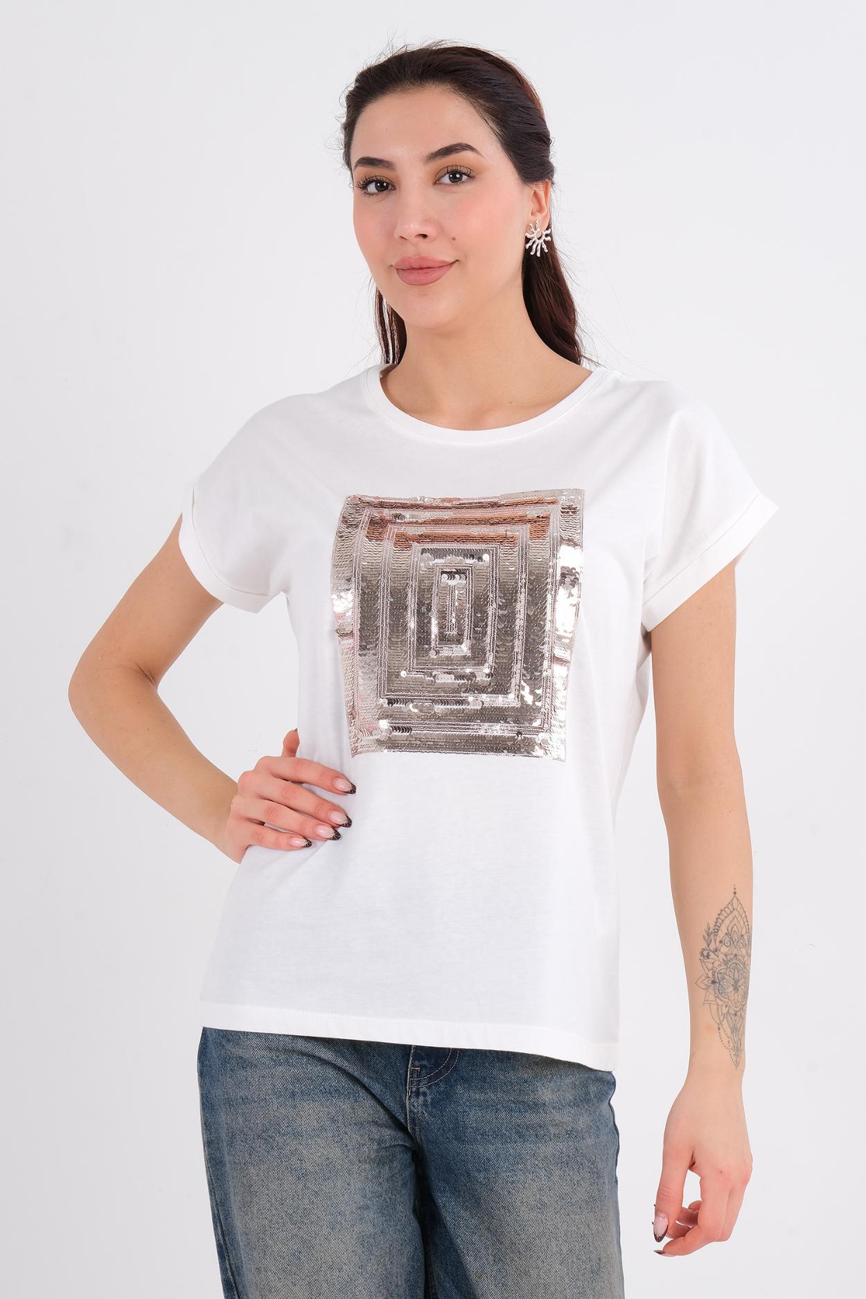 Joggy Günlük Giyim T-shirt Beyaz