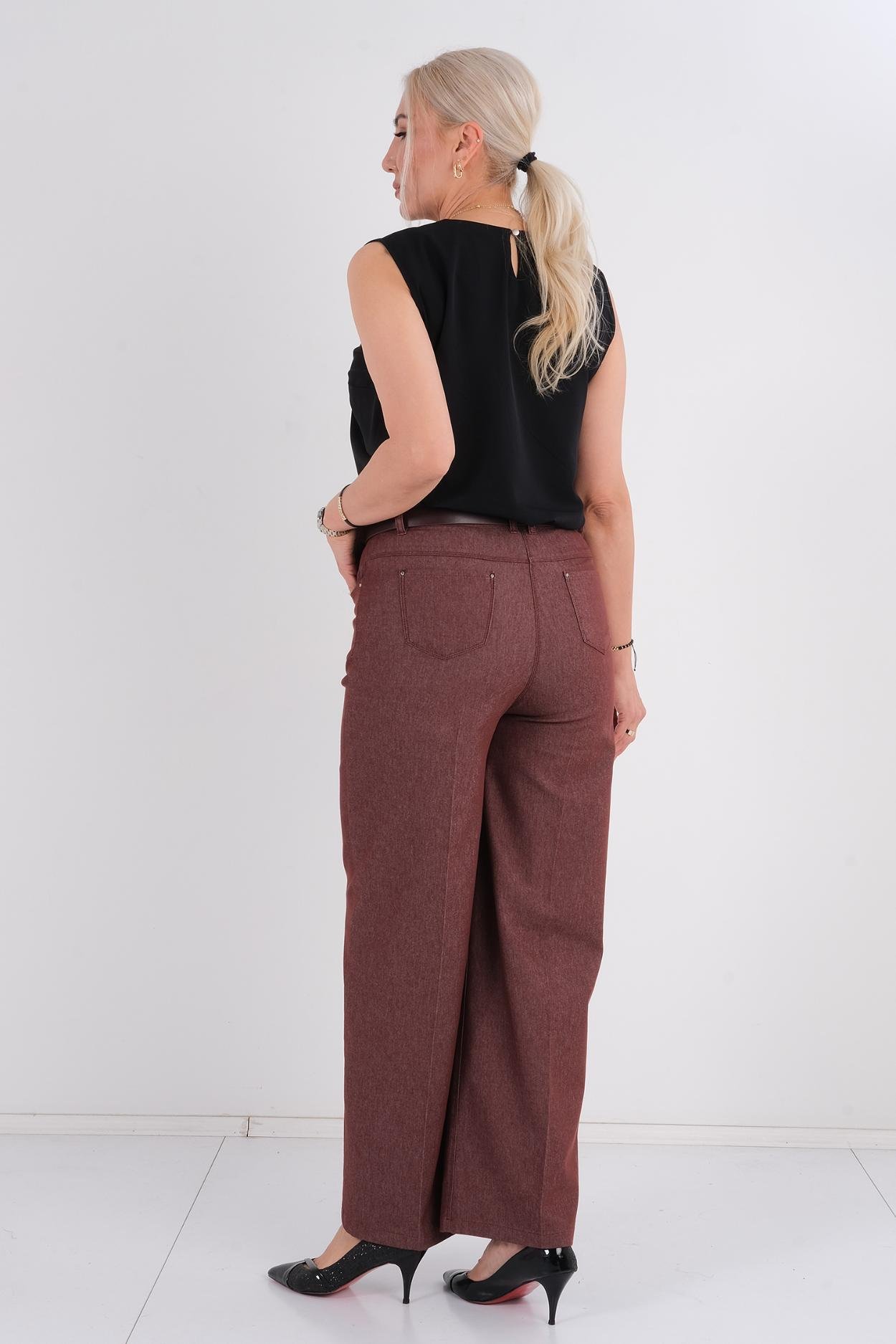 Mosento Günlük Giyim Denim Pantolon Kahverengi