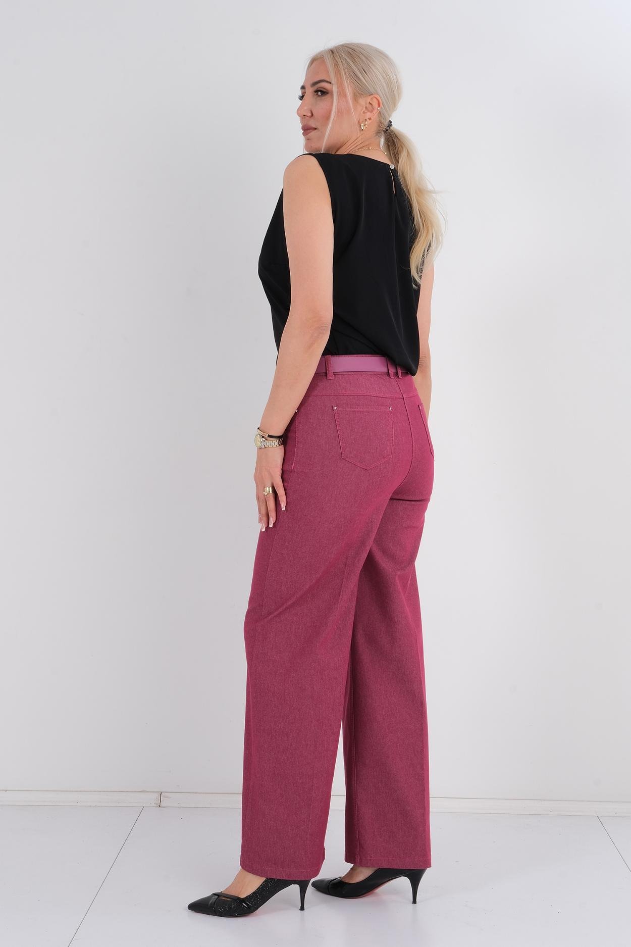 Mosento Günlük Giyim Denim Pantolon Kırmızı