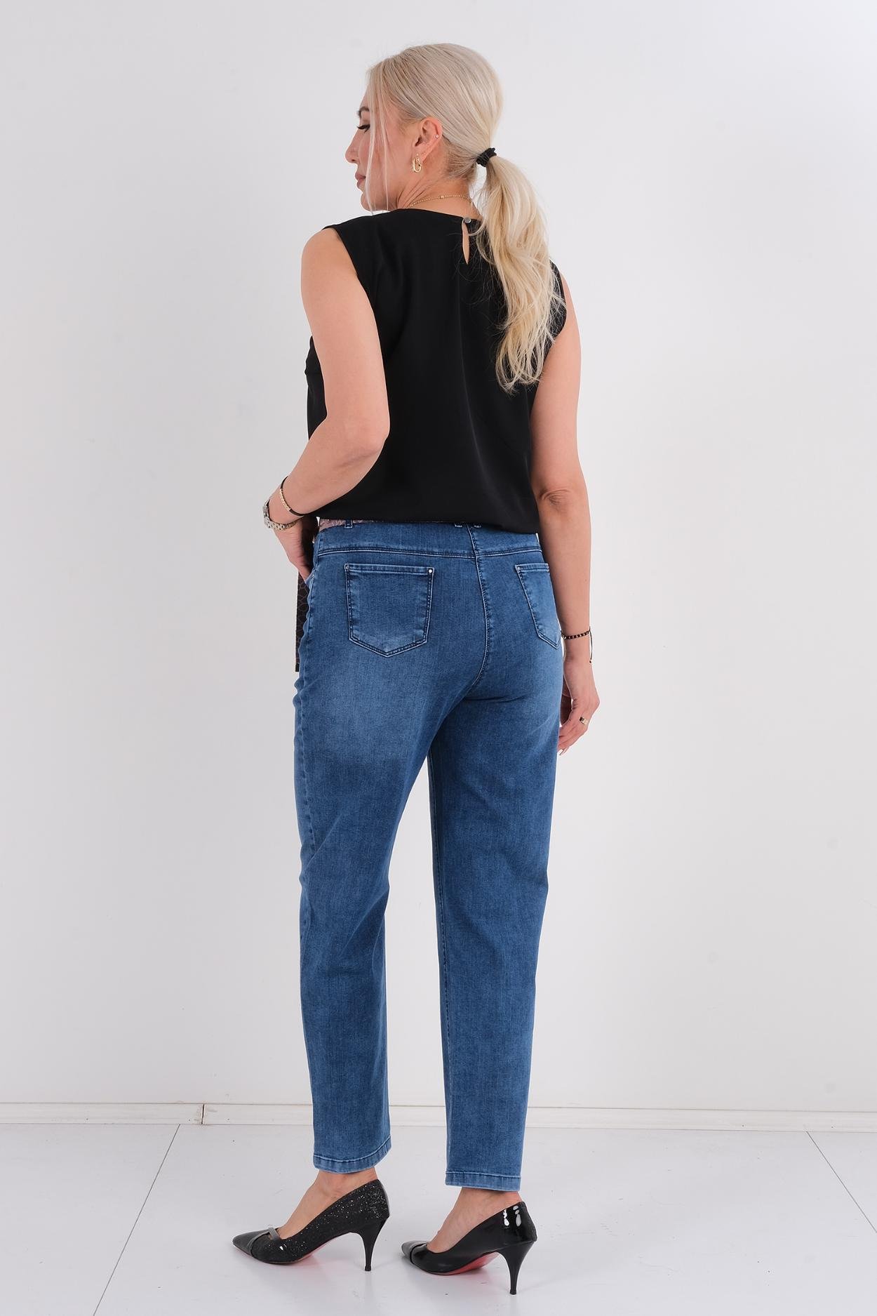 Mosento Günlük Giyim Denim Pantolon Mavi