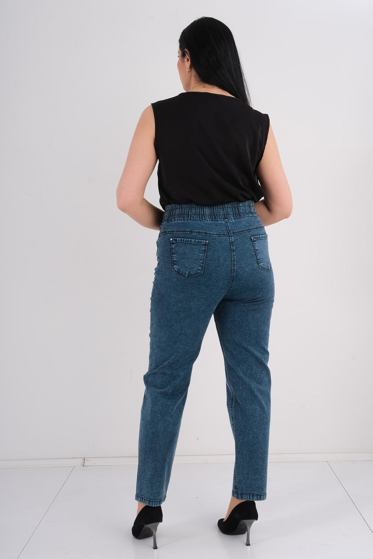 Mosento Günlük Giyim Denim Pantolon Mavi