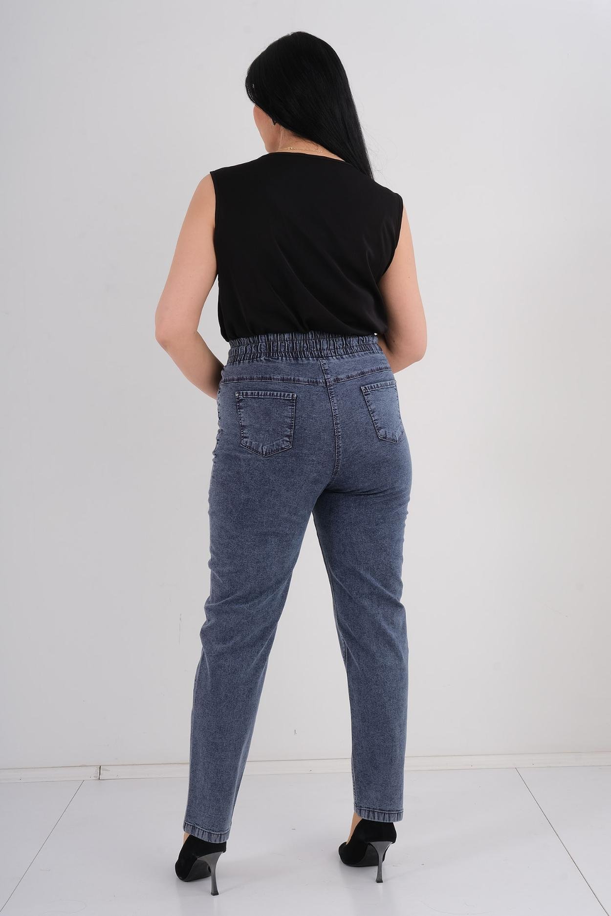 Mosento Günlük Giyim Denim Pantolon Mor