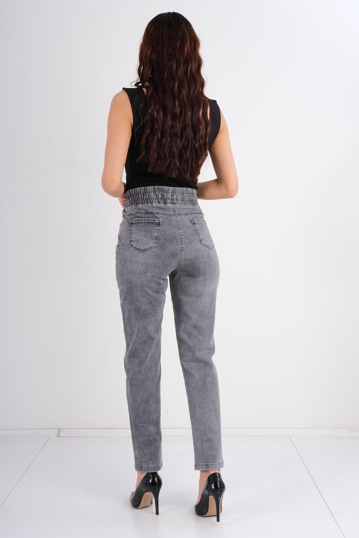 Mosento Günlük Giyim Denim Pantolon Siyah