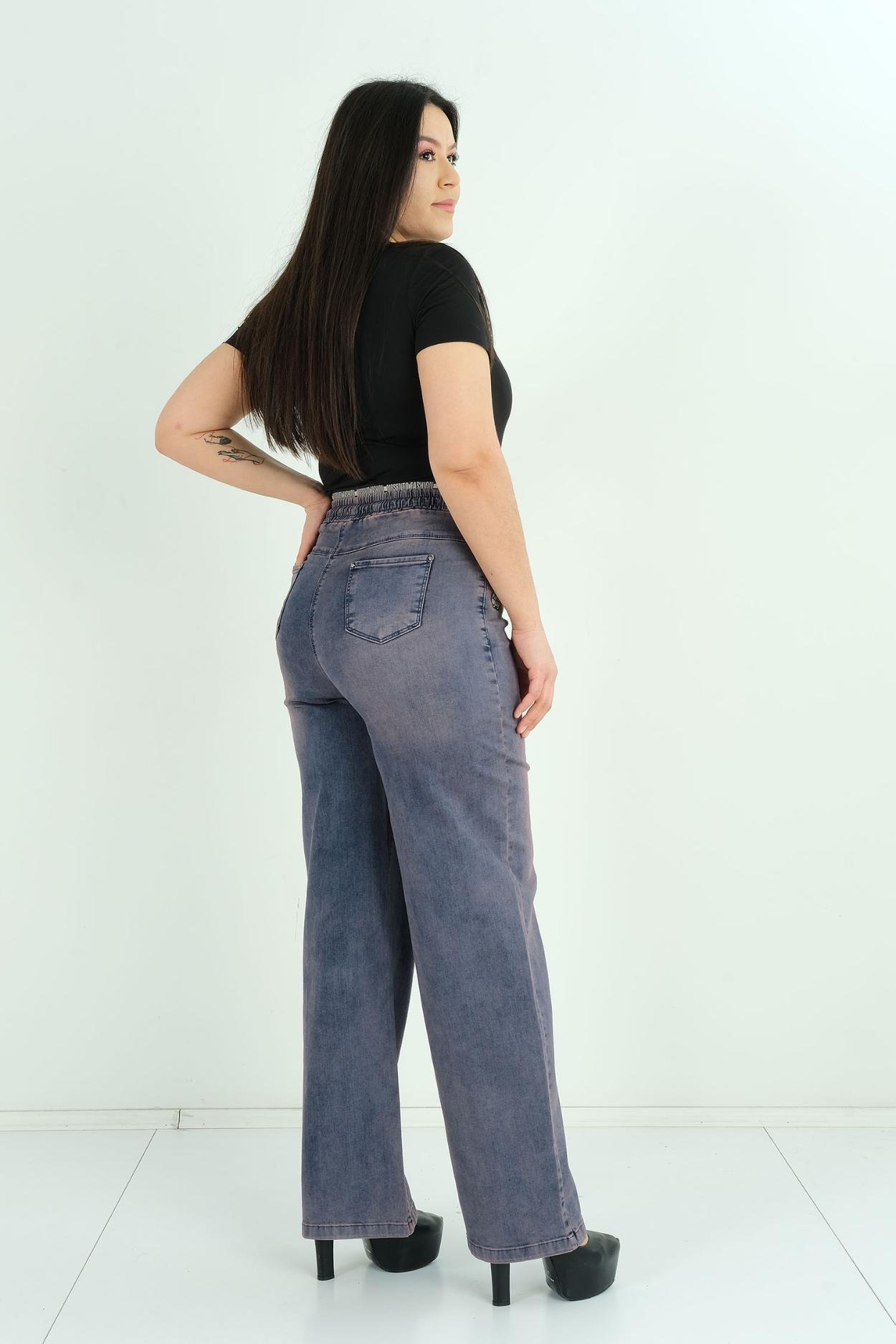 Mosento Sokak Giyimi Denim Pantolon bordo şarabı