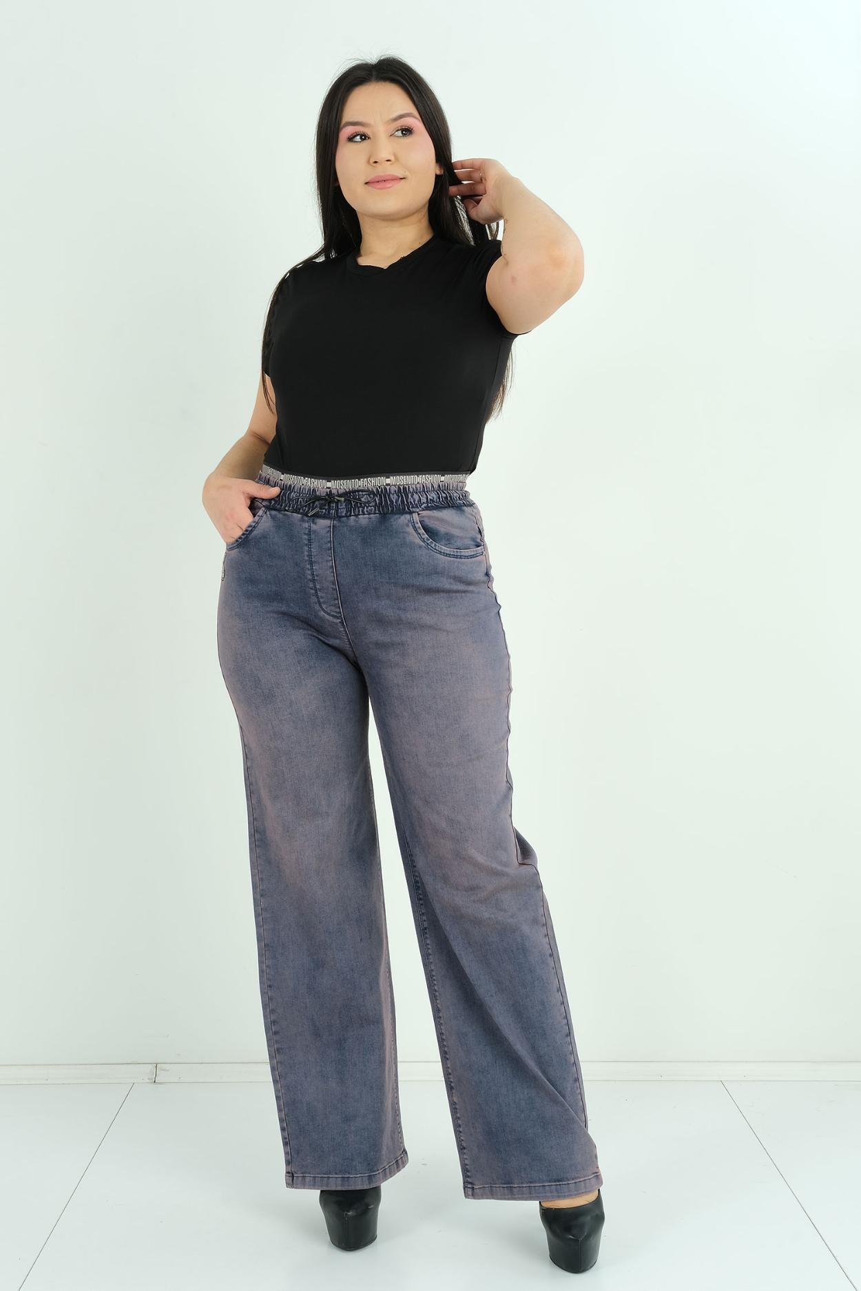 Mosento Sokak Giyimi Denim Pantolon bordo şarabı