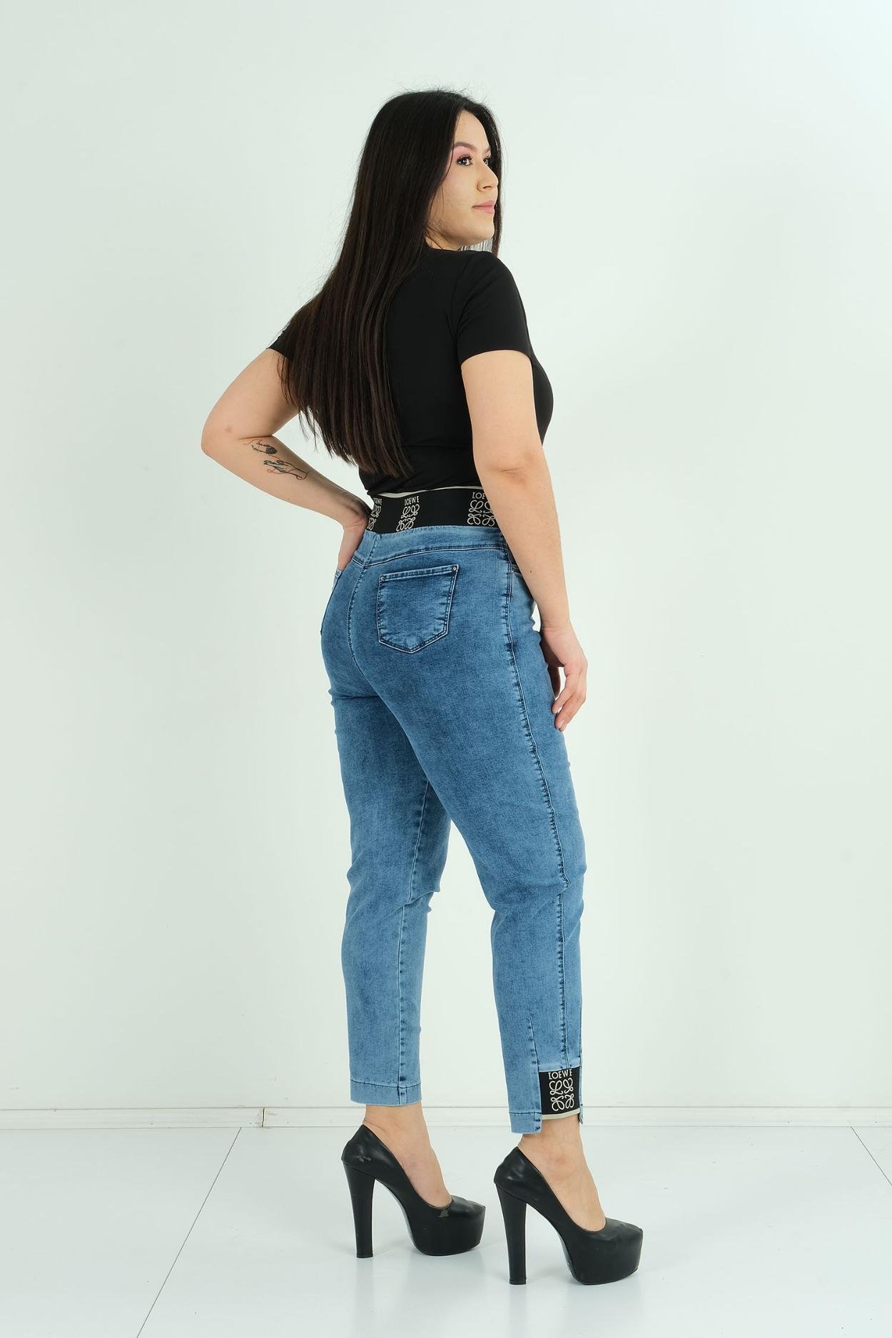 Mosento Sokak Giyimi Denim Pantolon Mavi