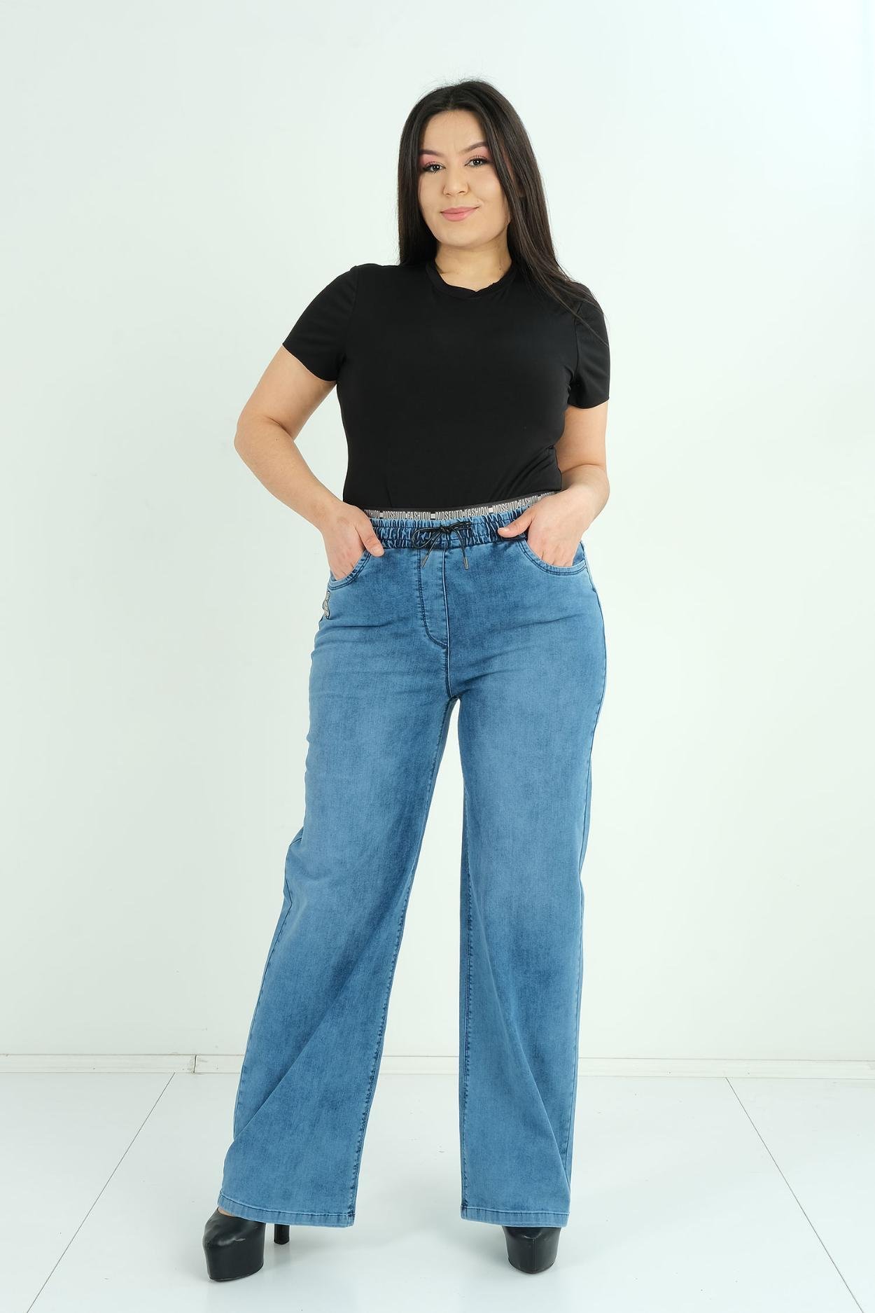 Mosento Sokak Giyimi Denim Pantolon Mavi