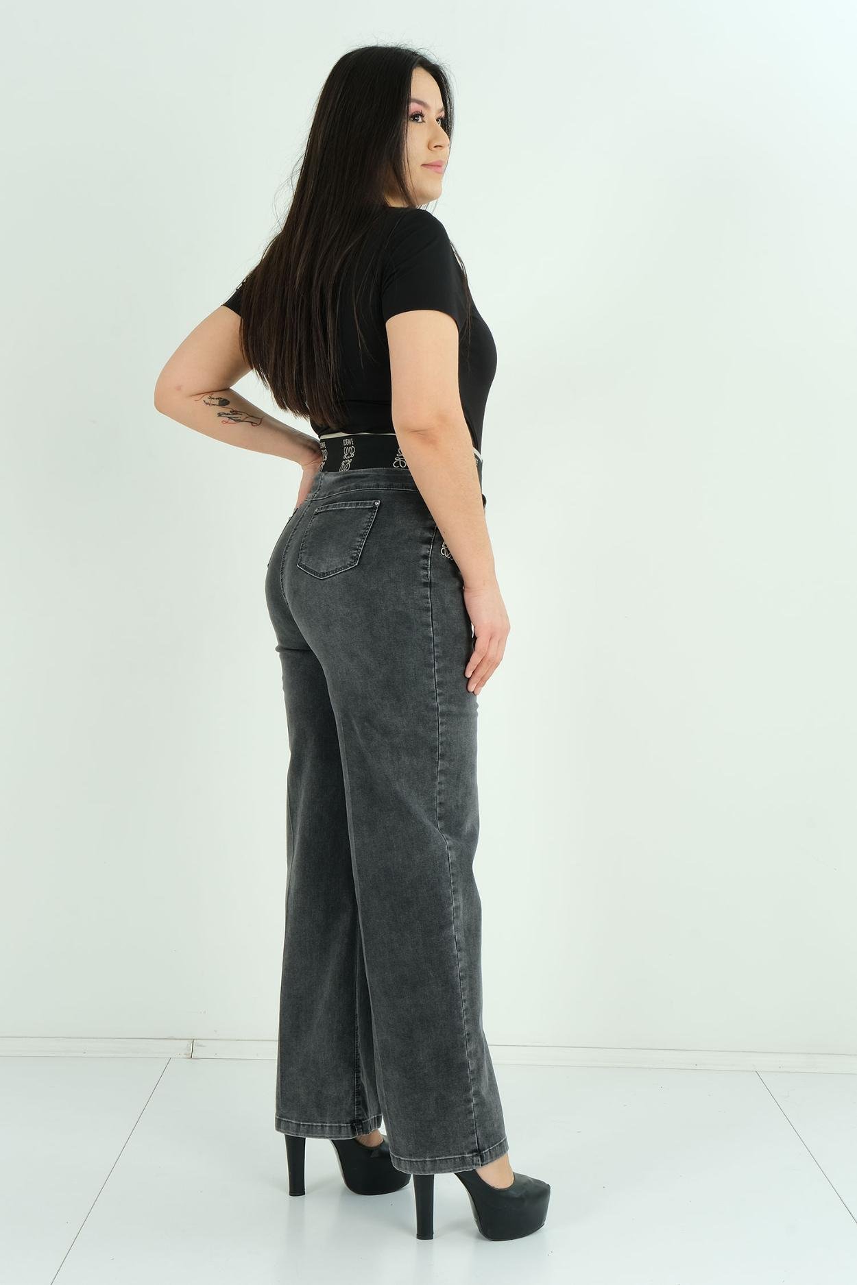 Mosento Sokak Giyimi Denim Pantolon Siyah