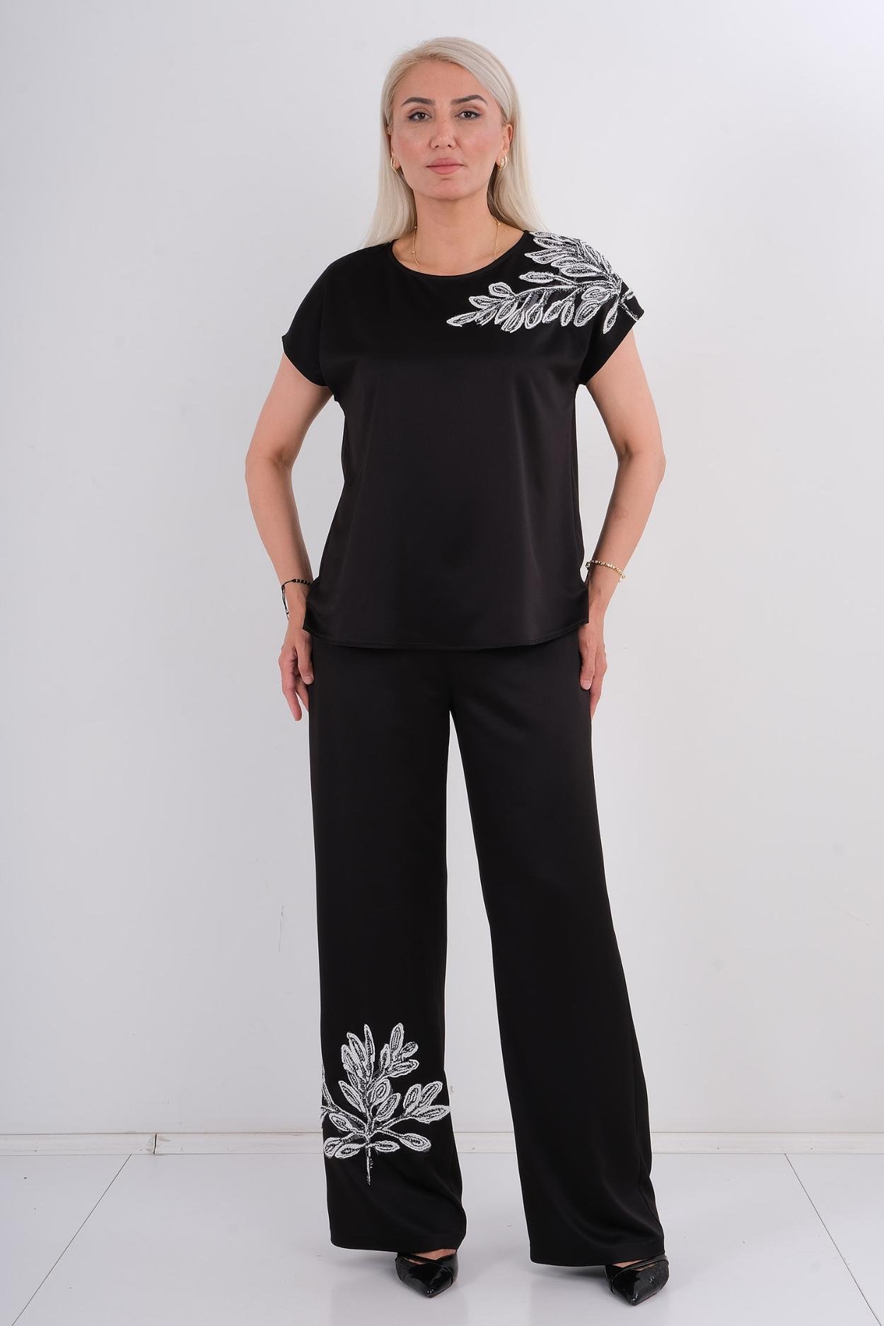Tiajoven Casual Trousers Black