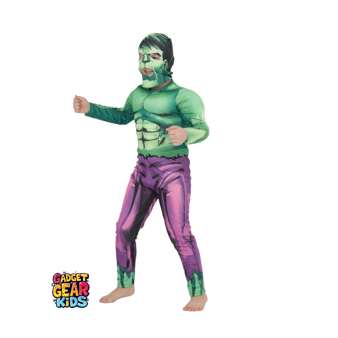 Hulk Kaslı Çocuk Kostümü