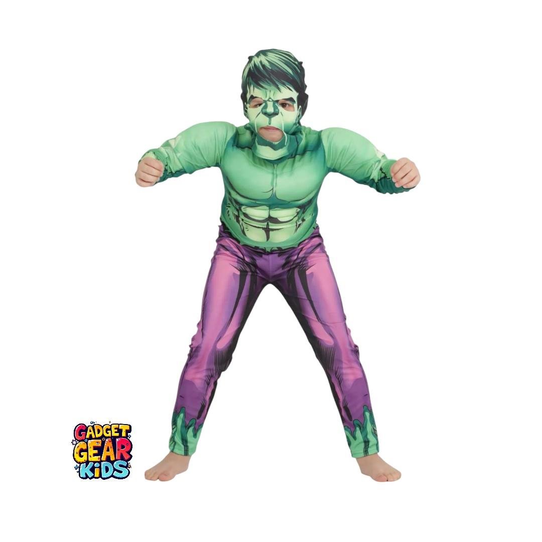 Hulk Kaslı Çocuk Kostümü