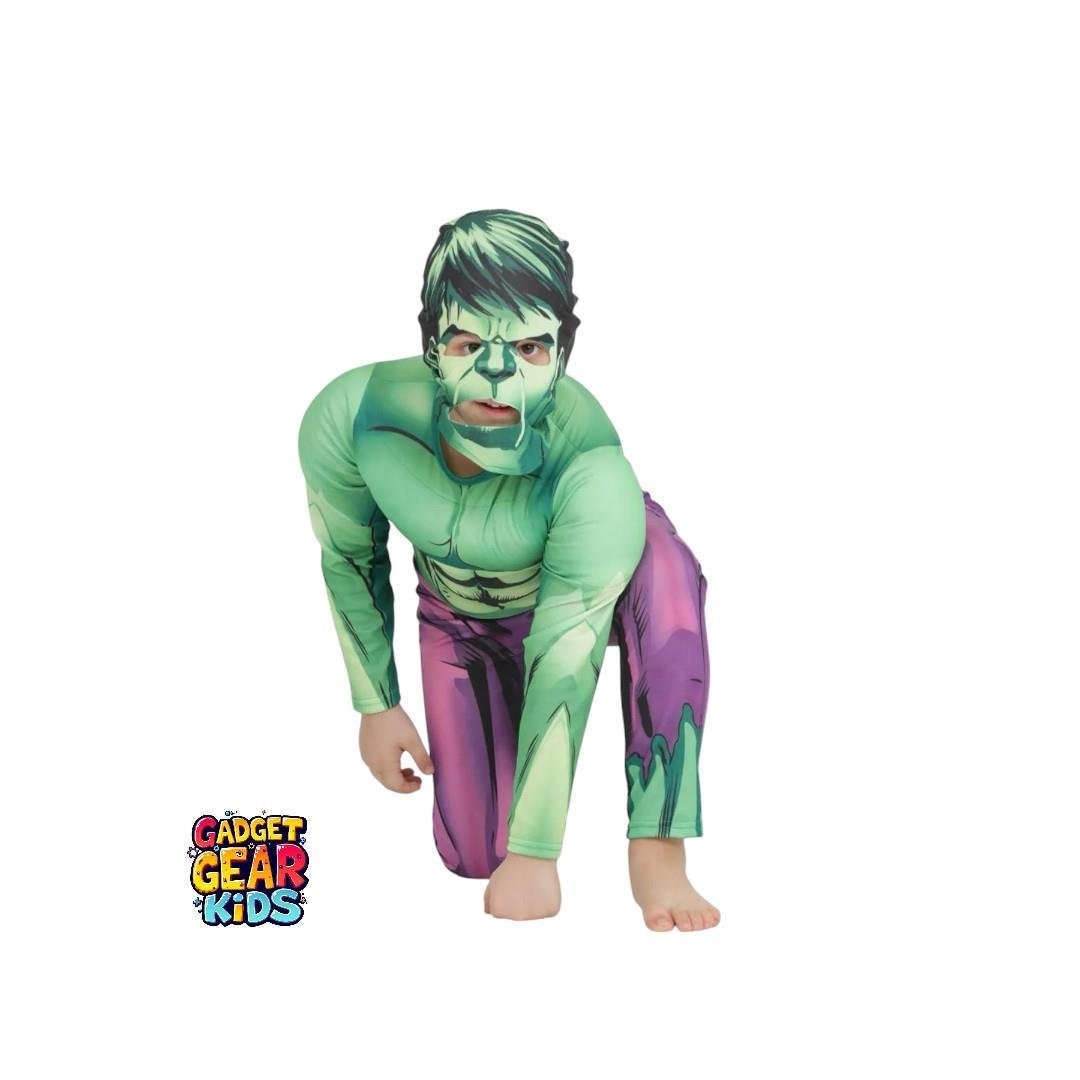 Hulk Kaslı Çocuk Kostümü