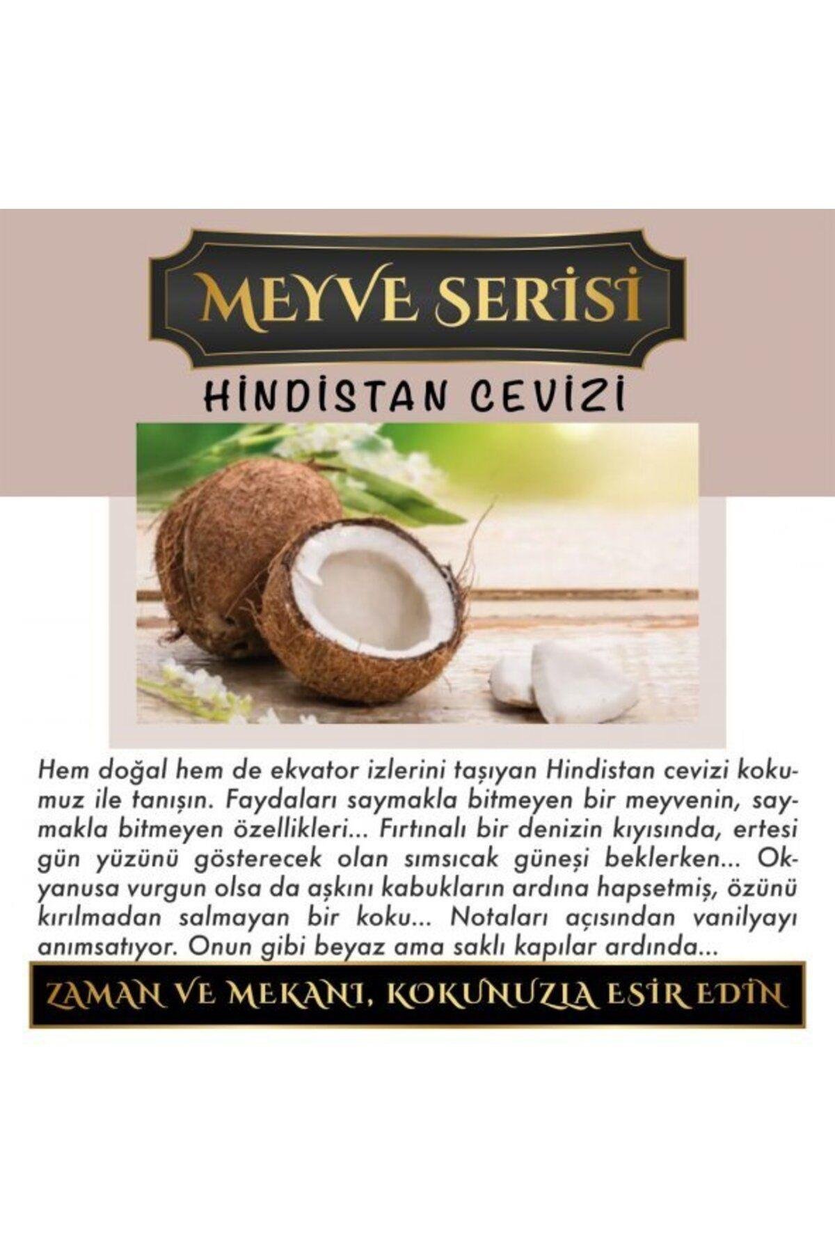 Meczub Meyve Serisi Hindistan Cevizi 8 ml Silindir Şişe Oto Kokusu Araç Araba Parfümü