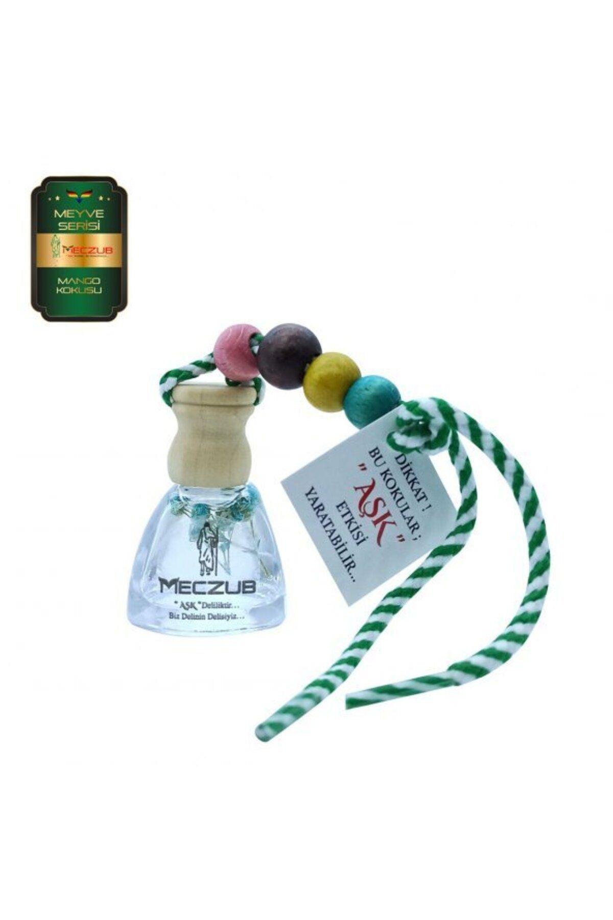 Meczub Meyve Serisi Mango 10 ml Üçgen Şişe Oto Kokusu Araç Araba Parfümü