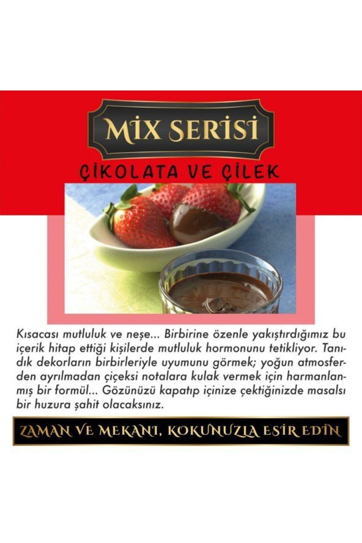 Meczub Mix Serisi Çikolata & Çilek 10 Adet 8 ml Silindir Şişe Oto Kokusu Araç Araba Parfümü
