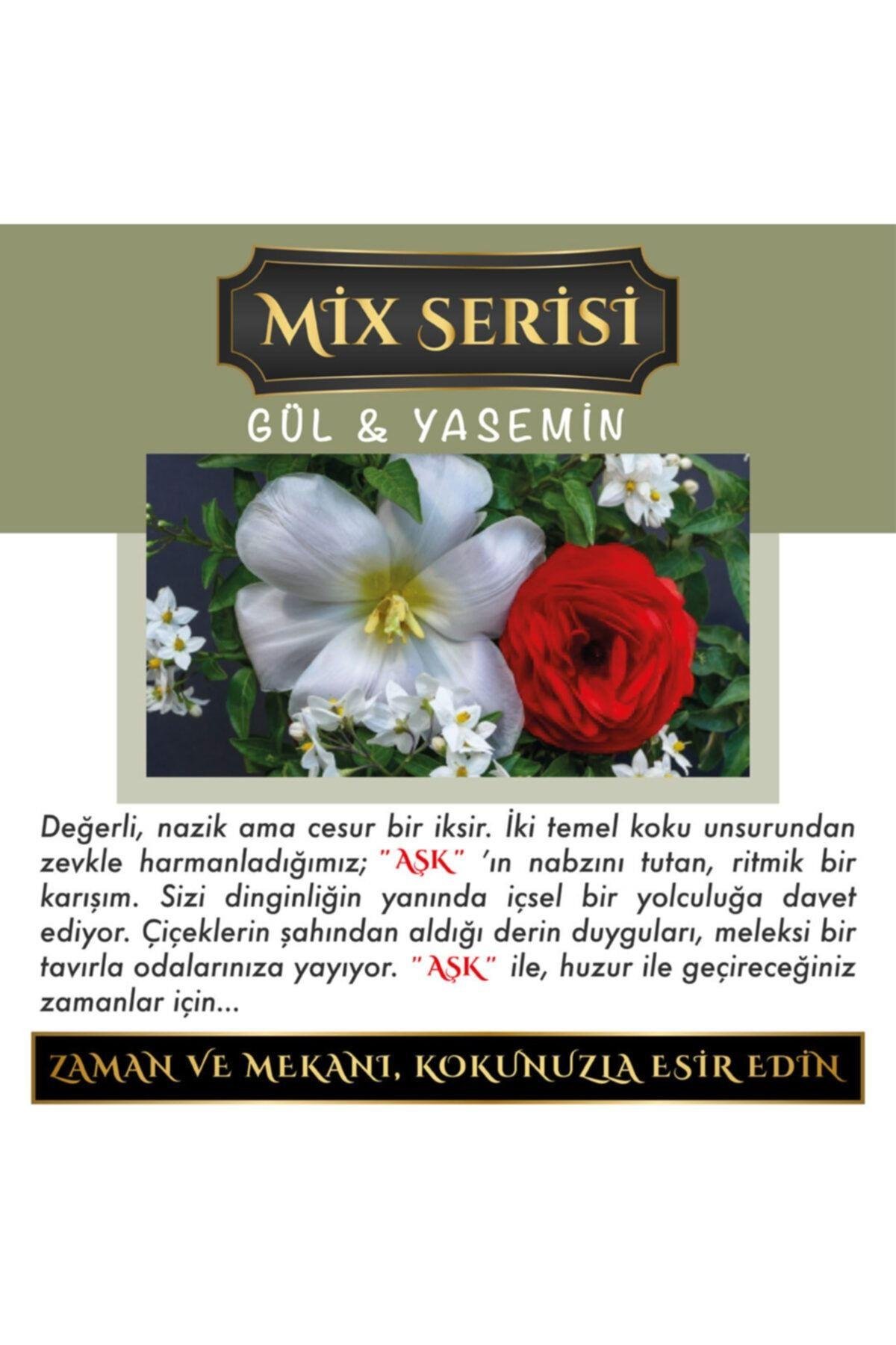 Meczub Mix Serisi Gül & Yasemin Kokulu 8 Ml Silindir Şişe Oto Kokusu