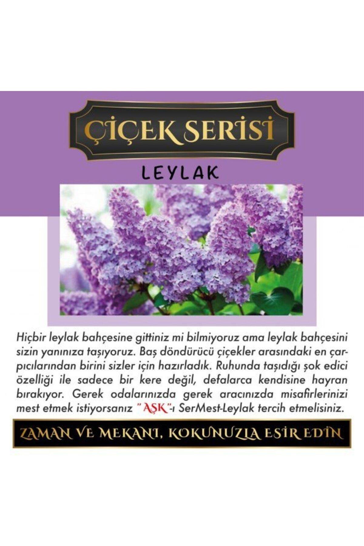 Ölümsüz Aşk Çiçek Serisi Leylak 8 ml Silindir Şişe Oto Kokusu Araç Araba Parfümü