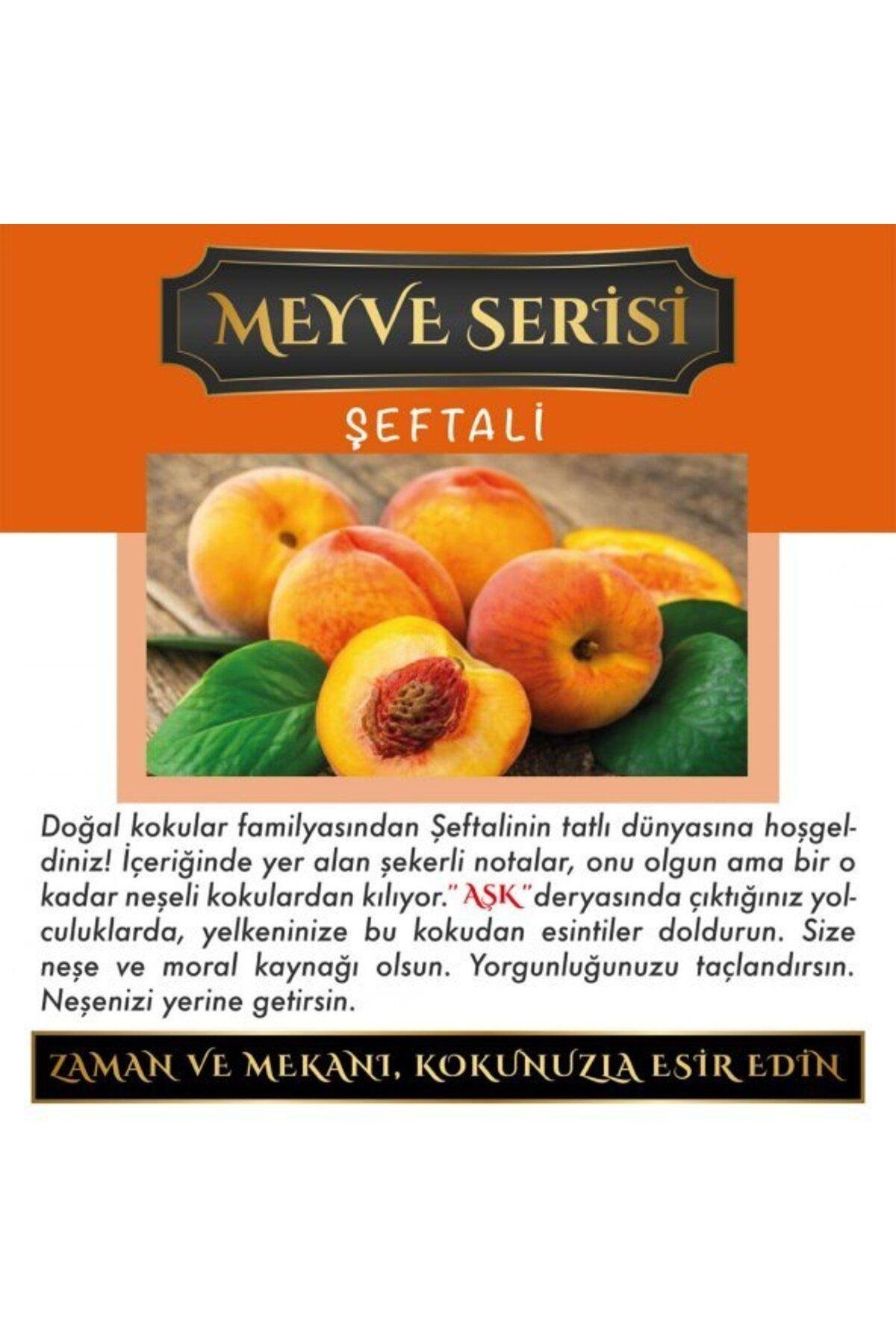 Ölümsüz Aşk Meyve Serisi Şeftali 12 ml Heybet Şişe Oto Kokusu Araç Araba Parfümü
