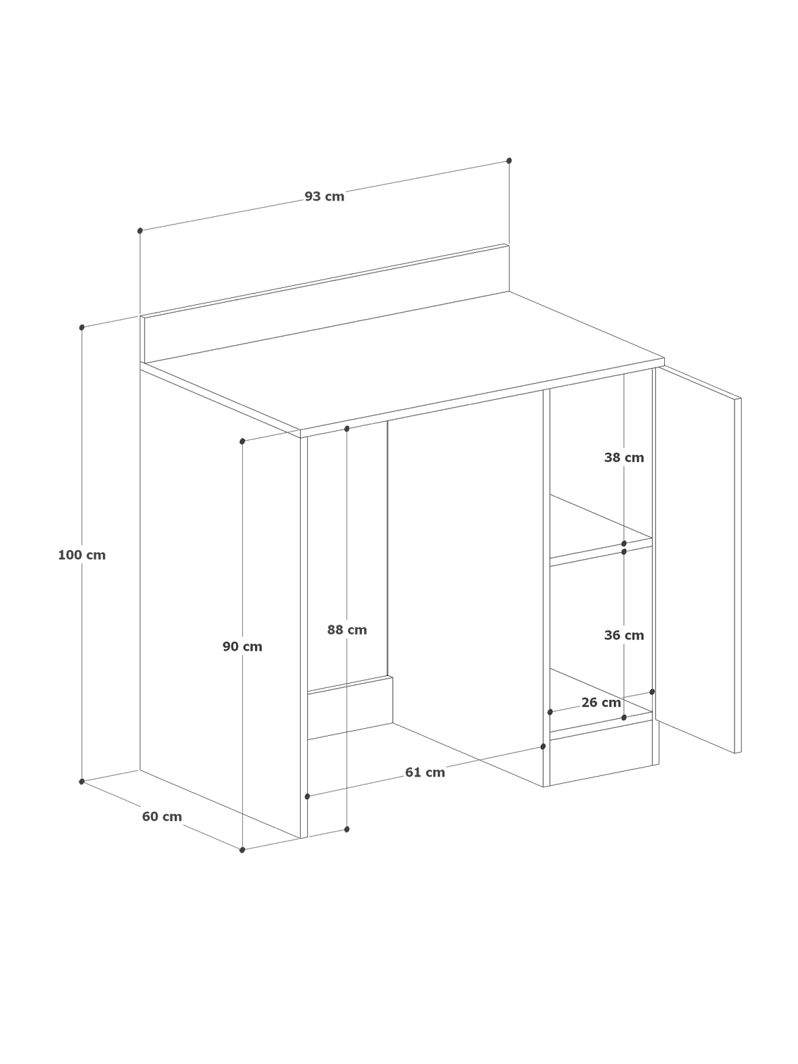 %100 MDF Çamaşır ve Kurutma Makinesi Dolabı, Kapaklı 2 Raflı Çamaşır Makinesi Düzenleyicisi
