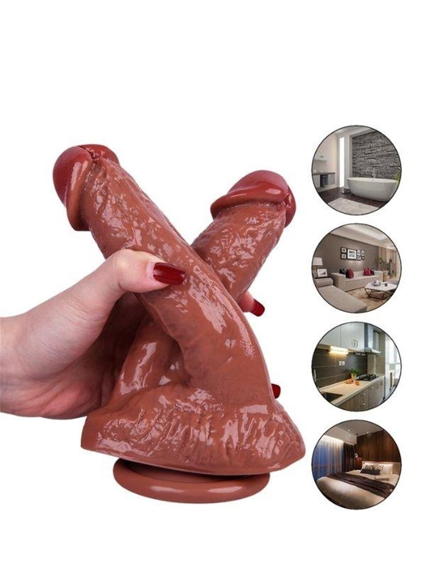 REALİSTİK DİLDONoctisREALİSTİK DİLDOCensanyeniC-7741K.Luxerosshop 21cm Kahverengi Çiftli Dildo No:61