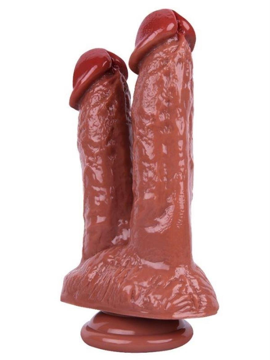 REALİSTİK DİLDONoctisREALİSTİK DİLDOCensanyeniC-7741K.Luxerosshop 21cm Kahverengi Çiftli Dildo No:61