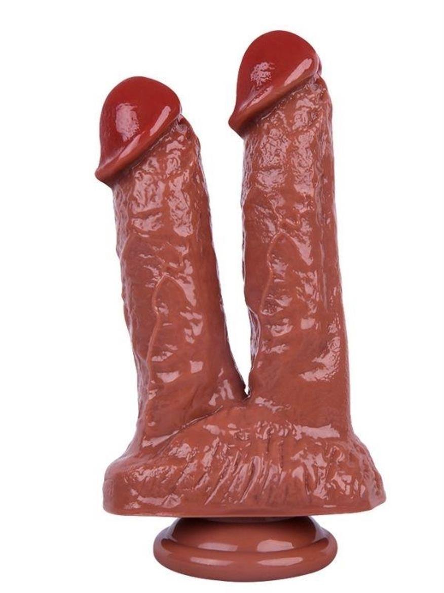 REALİSTİK DİLDONoctisREALİSTİK DİLDOCensanyeniC-7741K.Luxerosshop 21cm Kahverengi Çiftli Dildo No:61