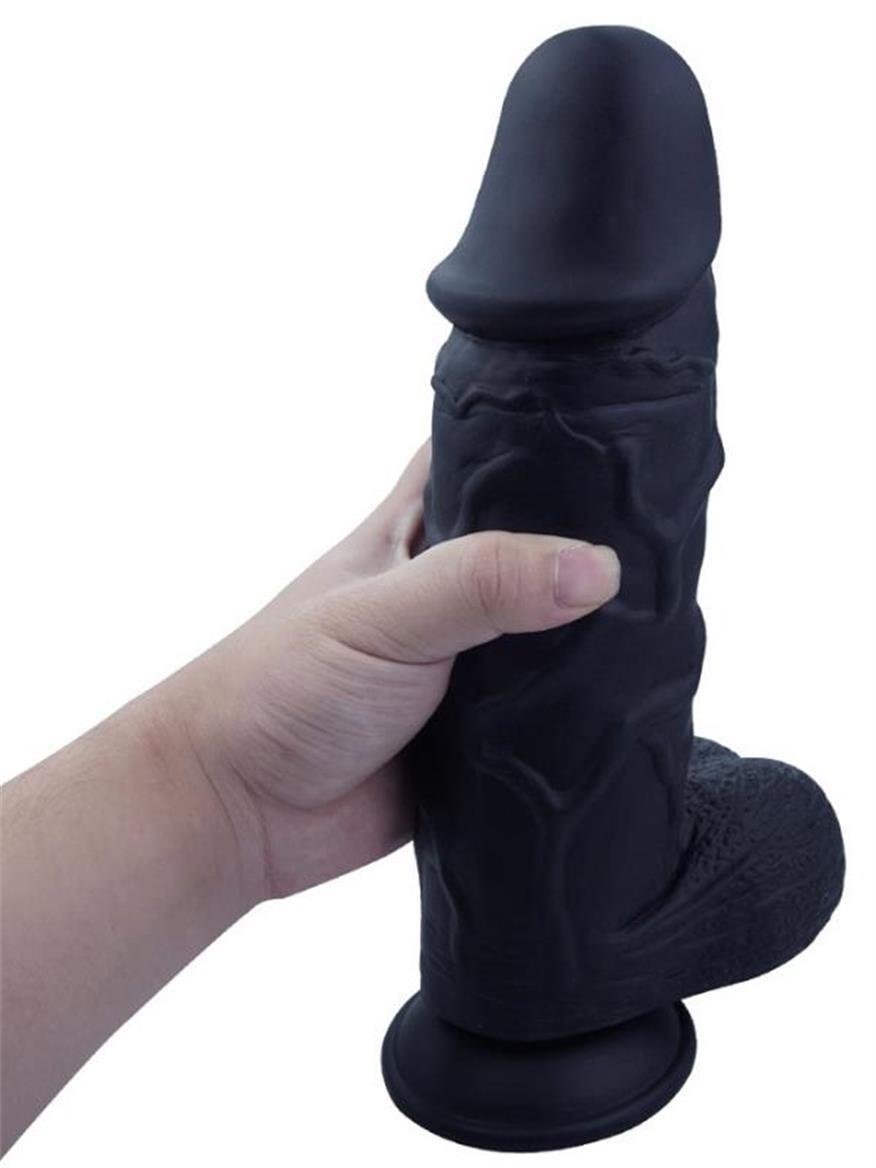 Realistik DildolarLuxerosshopRealistik DildolarCensanyeniC-7796S.Luxerosshop 26cm Siyah Realistik Dildo No:170