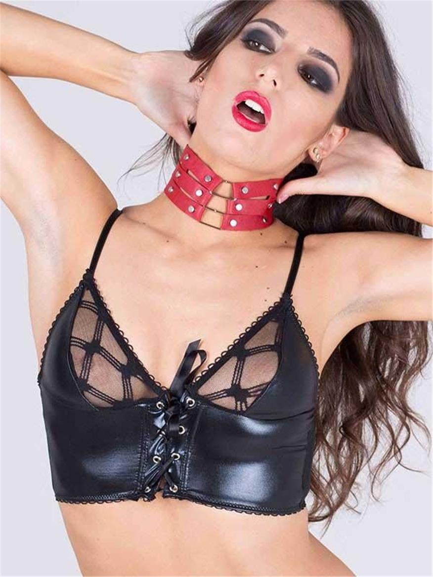 FETİŞ VE FANTEZİLuxerosshopFETİŞ VE FANTEZİCensanyeniC-9249K.Luxerosshop 3 Şeritli Boyun Tasması Kırmızı