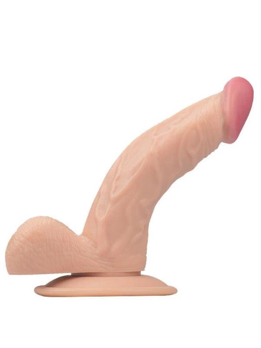 Realistik DildolarLuxerosshopRealistik DildolarCensanyeniC-7226.Luxerosshop Dickdo Gerçekçi Eğik Dildo Penis 18cm