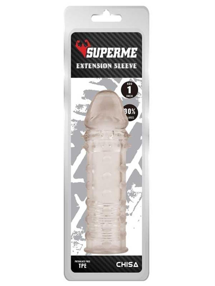 HALKA VE KILIFLARChisa NoveltiesHALKA VE KILIFLARCensanyeniC-CH0077.Luxerosshop Extra Texture Sleeve Tırtıklı Penis Kılıfı - Gri