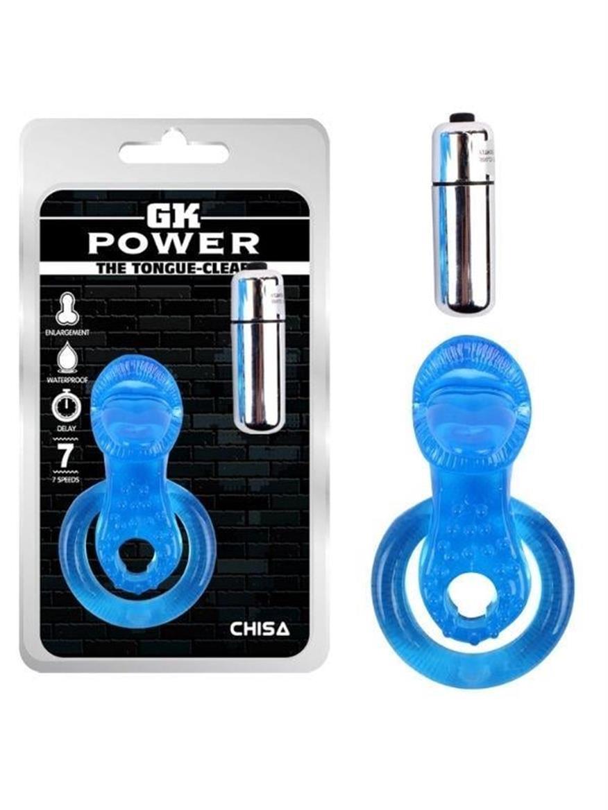 HALKA VE KILIFLARLuxerosshopHALKA VE KILIFLARCensanyeniC-CH0022M.Luxerosshop Get Lock The Tongue-Blue Titreşimli Dilli Penis Halkası