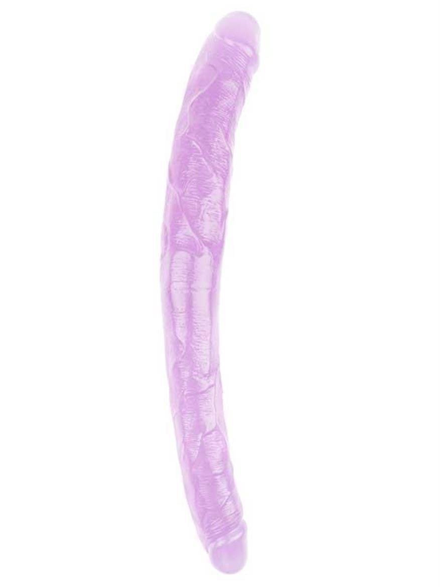 TASARIM DİLDOLARLuxerosshopTASARIM DİLDOLARCensanyeniC-CH7308.Luxerosshop Hi-Rubber Şeffaf Jel Çift Taraflı Dildo - 45cm Mor