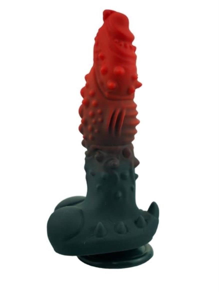 ERKEKLERE ÖZEL ÜRÜNLERLuxerosshopERKEKLERE ÖZEL ÜRÜNLERCensanyeniC-7415.Luxerosshop Kırmızı Siyah Canavar Dildo Model 1