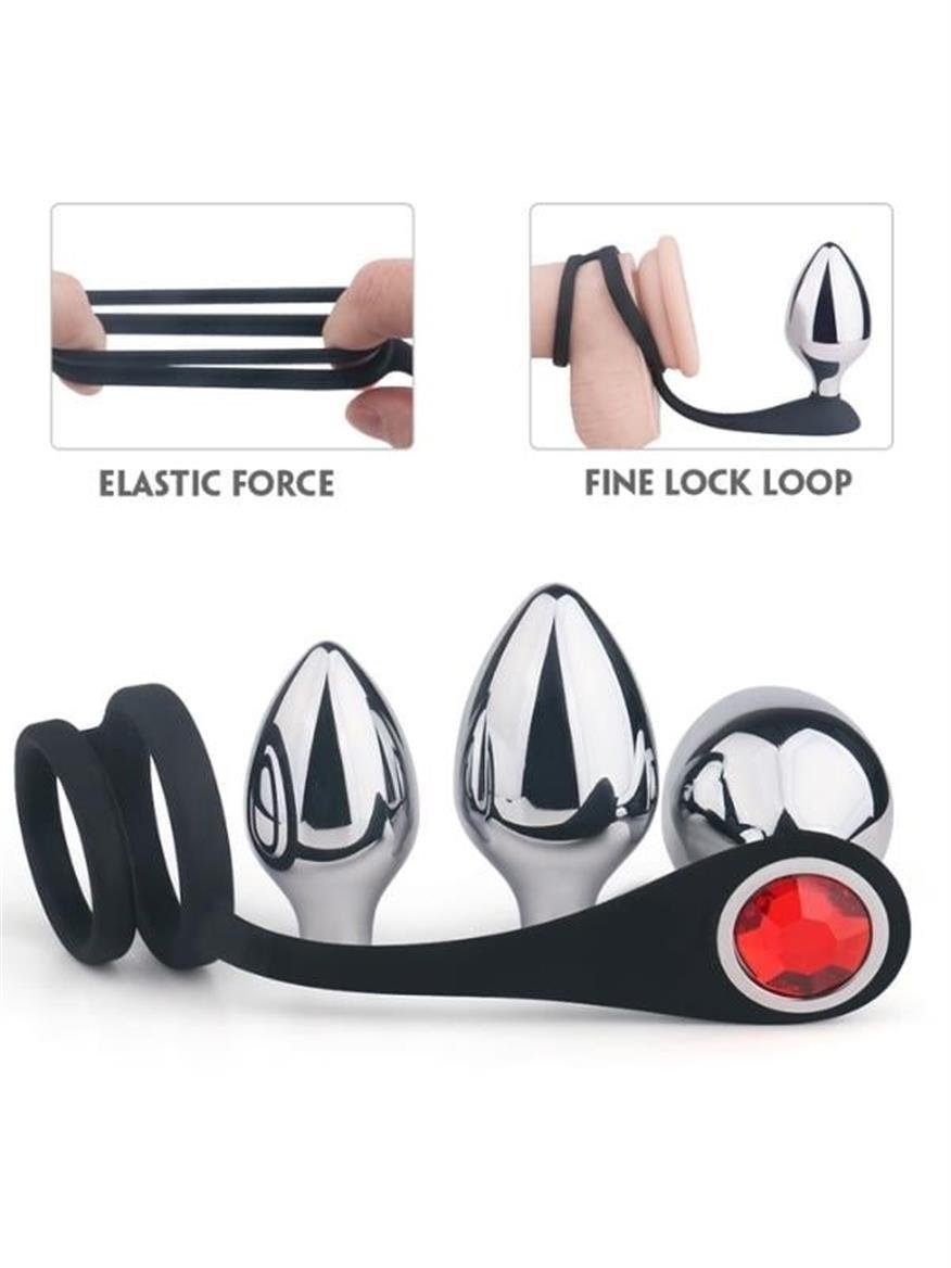 ANAL OYUNCAKLARLuxerosshopANAL OYUNCAKLARCensanyeniC-SHD241.Luxerosshop Metal Anal Plug Seti ve Penis Halkası