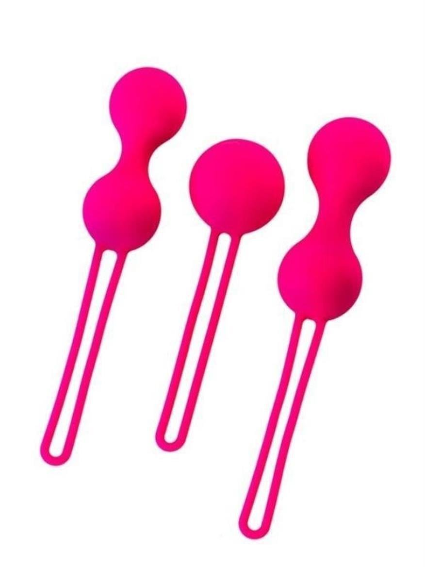 KADINLARA ÖZEL ÜRÜNLERLuxerosshopKADINLARA ÖZEL ÜRÜNLERCensanyeniC-T764005.Luxerosshop Redvil Kegel Vajinal Top Seti Pembe 16,5 cm